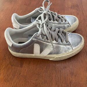 Veja silver sneakers size 6/37